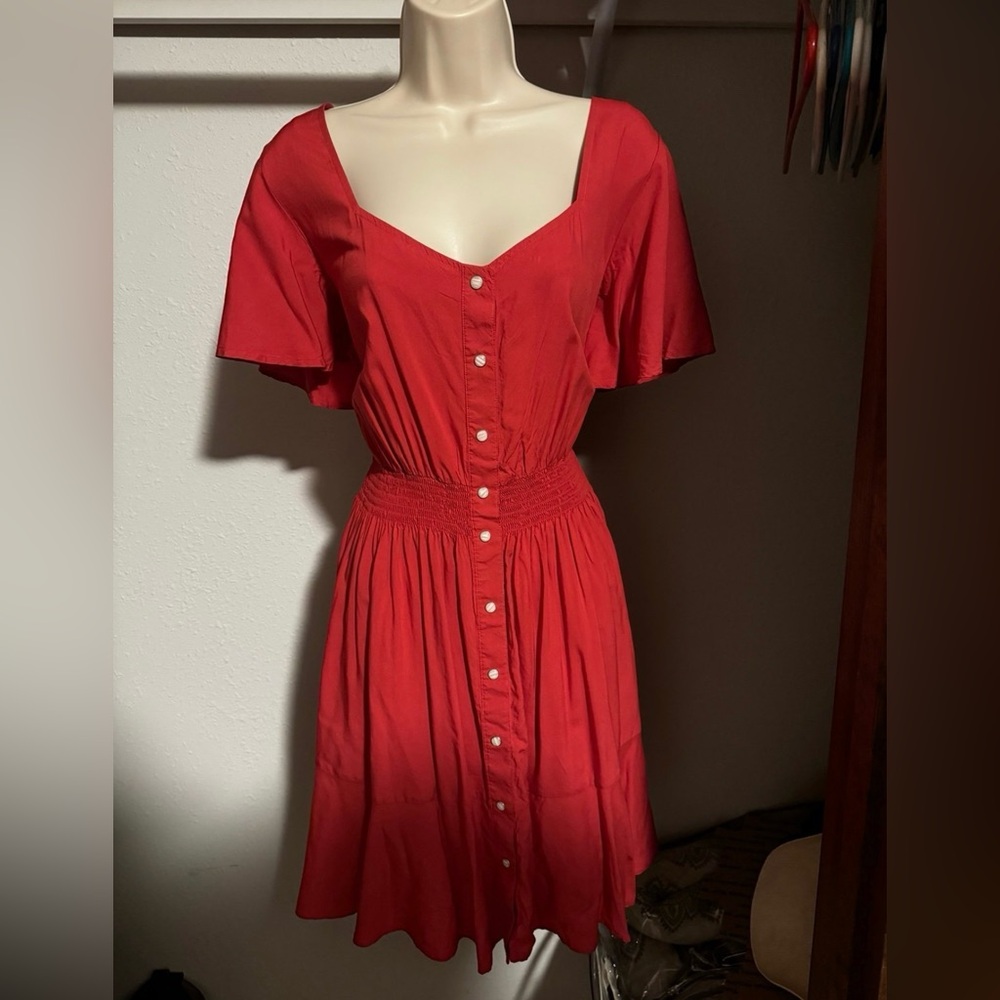 NWT WRANGLER Retro Snap Button Dress (XL) - Picture 6 of 10